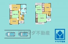 5DK、土地面積125.85平米、建物面積98.32平米、木造2階建。2025年8月ハウスクリーニング済の大変綺麗なお部屋で、即ご入居いただけます。