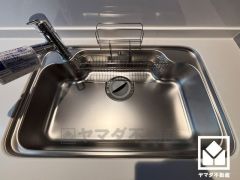 清潔感あふれるシンクで、毎日を気持ちよくスタート。