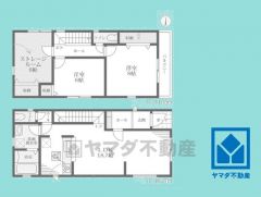 2SLDK、土地面積108.88平米、建物面積91.32平米、木造2階建。2026年4月上旬完成予定。