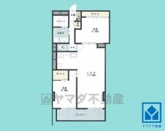 2LDK、専有面積70.71平米、バルコニー面積8.77平米、4階建て最上階。