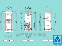 1LDK、土地面積69.95平米、建物面積93.15平米、木造3階建。事務所兼住居などとしてもご検討ください。