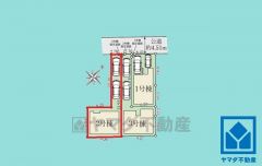 西宮市浜甲子園1期全3棟の2号棟です。区画それぞれ間取りが違うので、ライフスタイルに合わせてご検討ください。