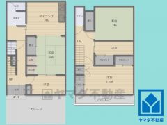 3SSDK、土地面積112.16平米、建物面積106.3平米。耐震性・耐火性に優れた軽量鉄骨造の2階建住宅。