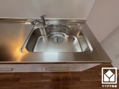 清潔感あふれるシンクで、毎日を気持ちよくスタート。