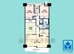 3LDK、専有面積80.67平米、バルコニー面積10.17平米、10階建て最上階。