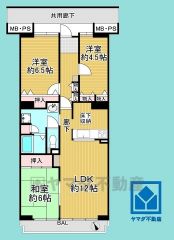 3LDK、専有面積80.08平米、バルコニー面積8平米、8階建て1階部分。2025年6月30日フルリフォーム済の大変綺麗なお部屋で、即ご入居いただけます。