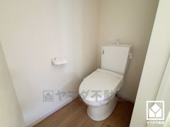 トイレが1階と2階にあるので、朝の忙しい時間にも混雑せず快適です。