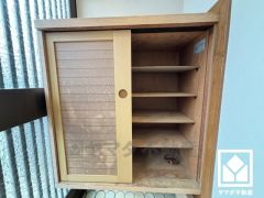 玄関にはシューズボックスを完備。家族の靴もしっかり収納できるので、玄関がいつも片付き、気持ちよくお客様を迎えられます。