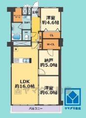 3LDK、専有面積79.7平米、バルコニー面積9.63平米、5階建て最上階。2023年12月室内フルリフォーム済の大変綺麗な住宅です。