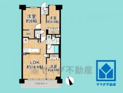 3LDK、専有面積66.87平米、バルコニー面積10.80平米、10階建て2階部分。火を使わないため安心・安全なオール電化住宅です。
